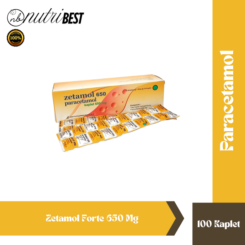 Zetamol Forte 650 Mg 100 kaplet  Zenith
