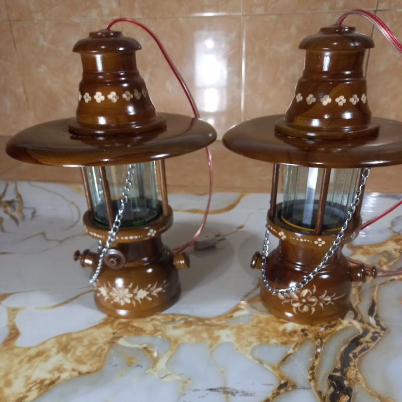 Petromak kayu jati #Diskon