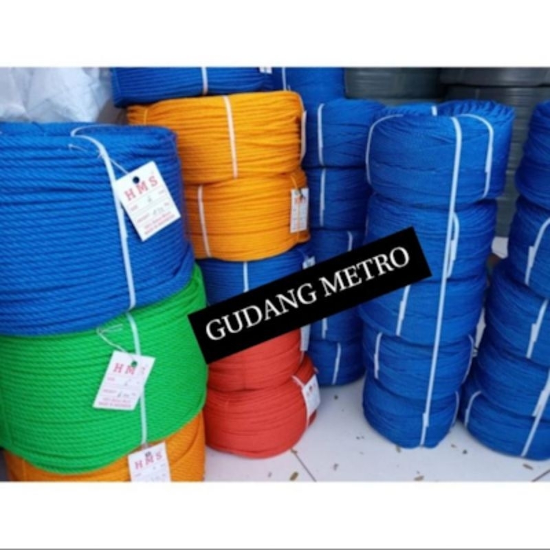 

Tali Tambang/ Tali/ Warna acak/ 5 mm / +/- 200 m