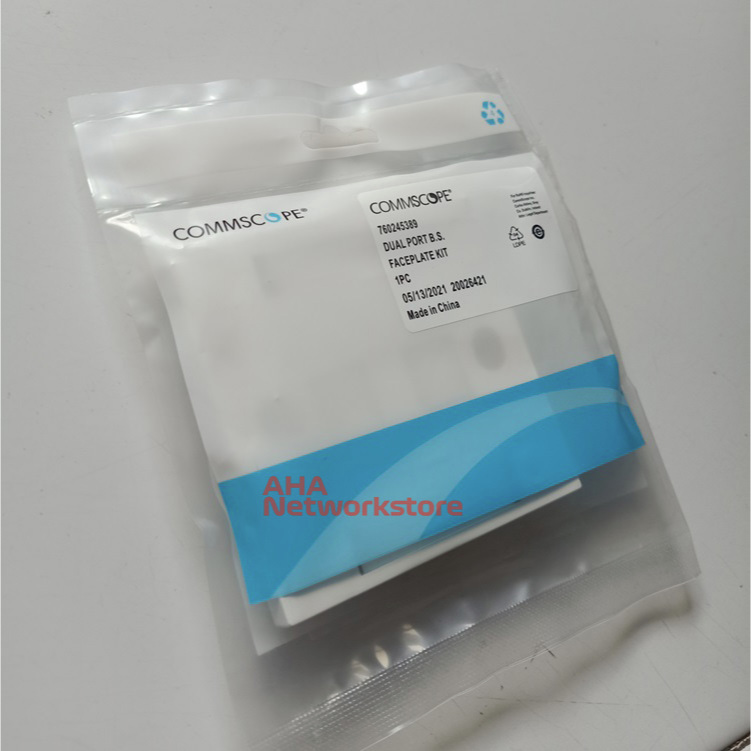 Faceplate Commscope 2hole Faceplate 2port Commscope Faceplate 2port Shuttered White