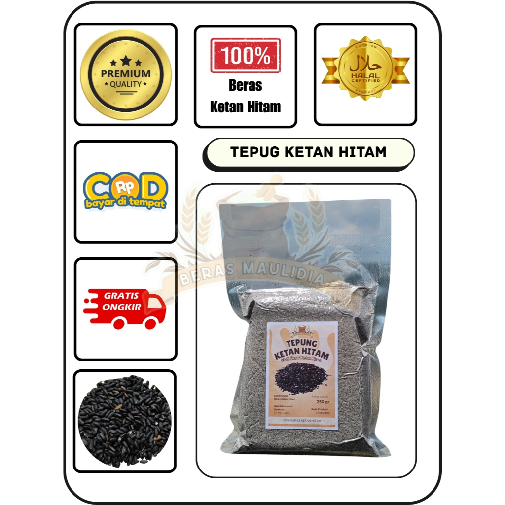 

Tepung Ketan Hitam Asli ( TKH ) Kemasan vacuum