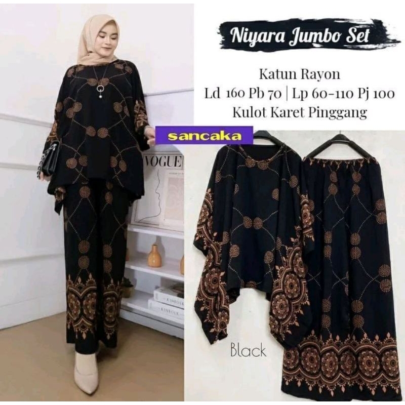 SETALAN WANITA RAYON TERBARU / WAKA WAKA JUMBO DASTER SETELAN CELANA PANJANG NAYRA SET TIE DYE MOTIF