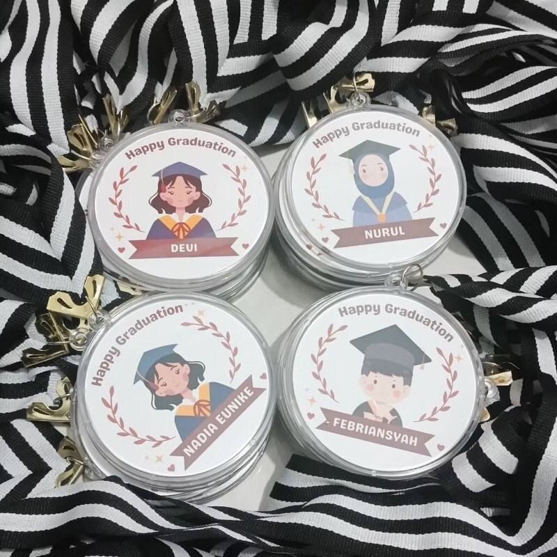 

medali graduation custom