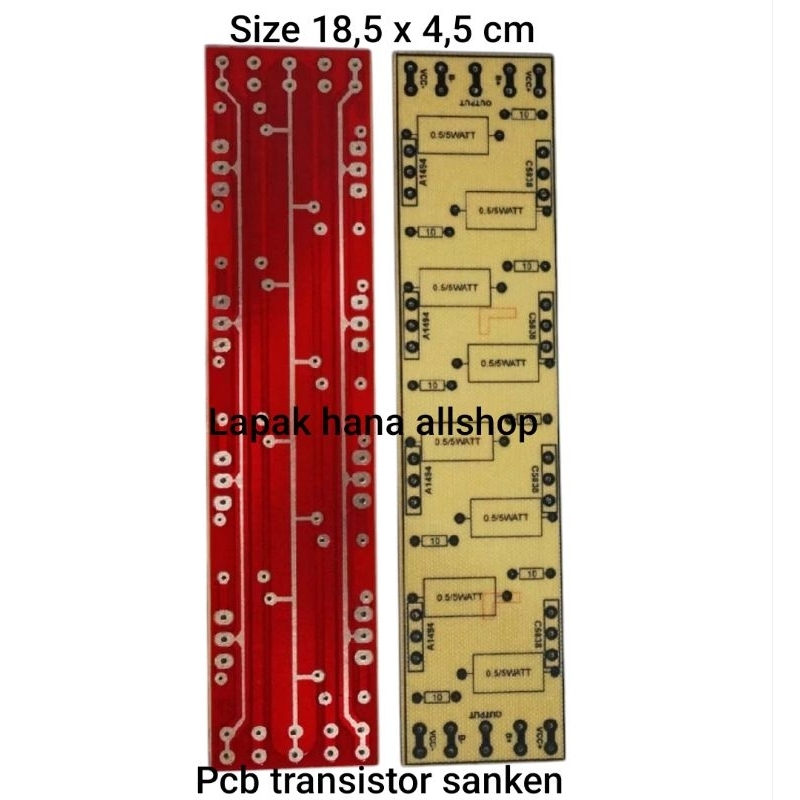 Pcb transistor final sanken 4 set 5 set bahan semi fiber pcb tr final