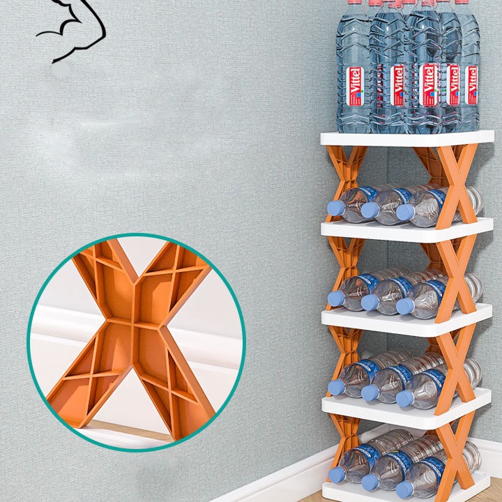 Kekinian  RAK SEPATU LIPAT MULTI LAYER BAHAN PLASTIK  RAK SEPATU TARA 3 LAYER  MAX 5 LAYER