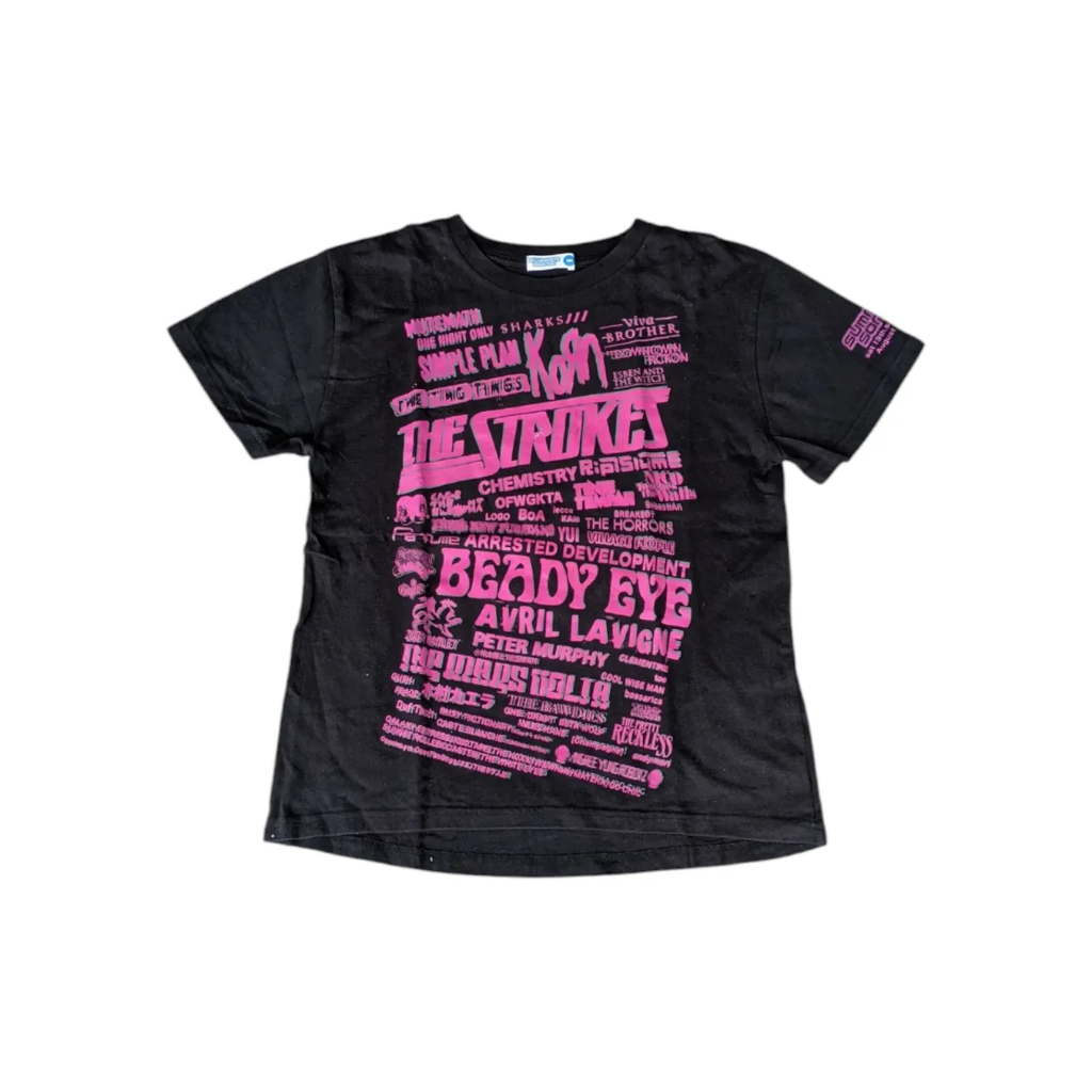 SUMMER SONIC - Kaos Event Koas Band Kaos Musik Original Hitam Size S