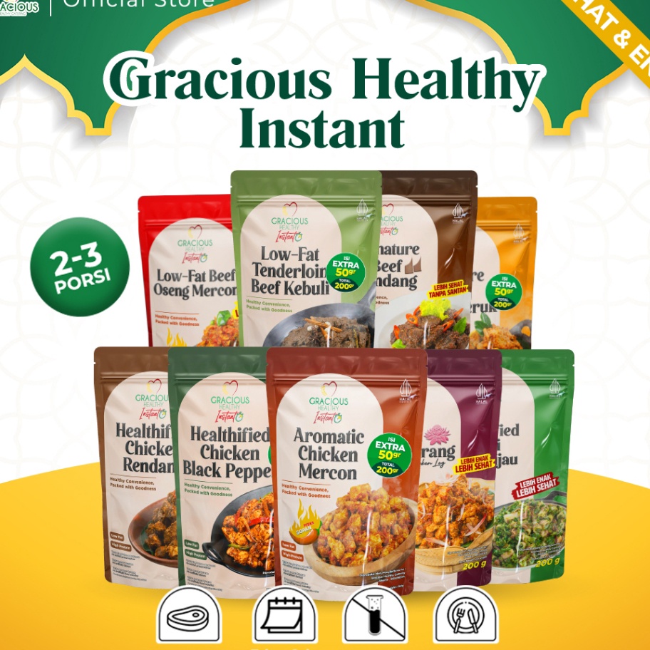 

Gracious Healthy Instant Makanan Instant Sehat Siap Saji 2gr