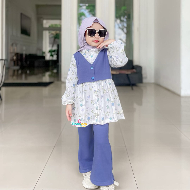 Tiana Oneset/ pakaian fashion anak perempuan/ setelan stelan anak perempuan/ cardigan kardigan anak 