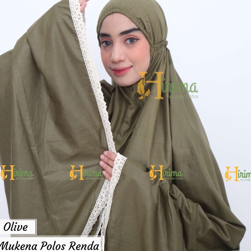 Recomend Mukena dewasa polos renda rajut  rukuh polos warna