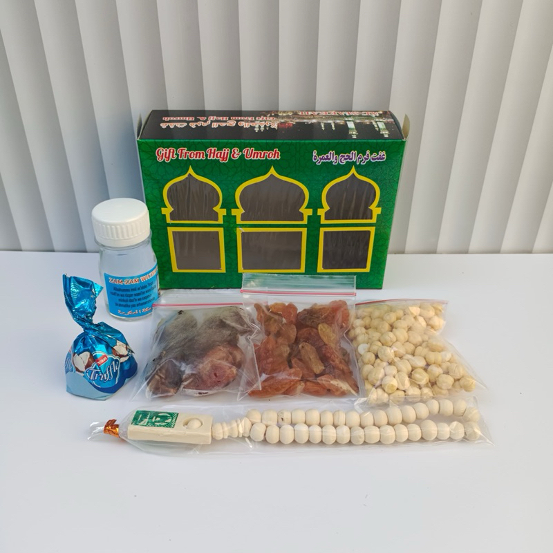 

Oleh-oleh Haji dan Umroh paket 20pcs Murah Hemat Ekonomis - Oleh Oleh Tanah Suci - Gift Umroh Murah