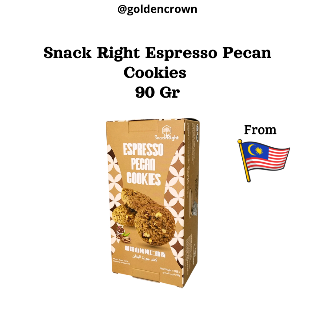 

Snack Right Espresso Pecan Cookies / Kukis Kacang Pecan Rasa Espresso 90g