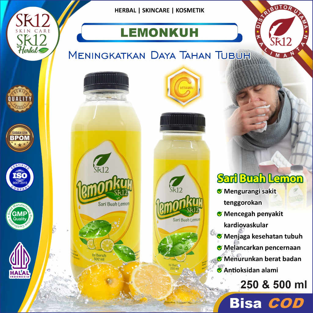 

Lemonkuh SR12 Herbal Sari Buah Lemon Original | Minuman Bernutrisi 99,9% Sari Lemon Tinggi Vitamin C
