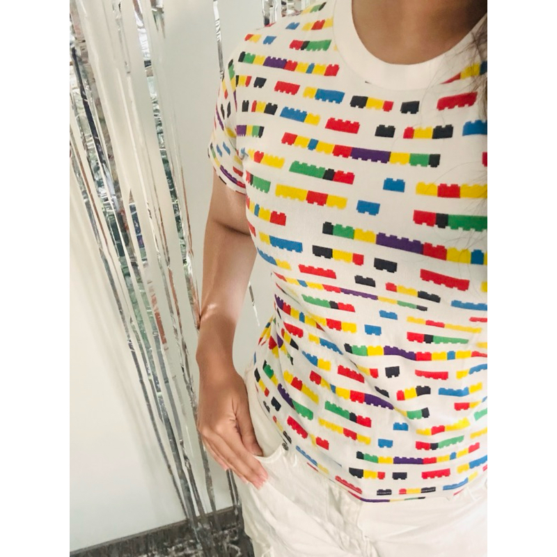 Kaos Crop top Merek GU UNIQLO HNM mickey disney lego size kids
