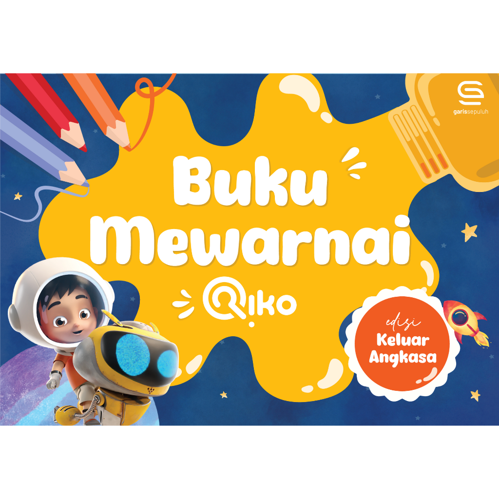 Buku Mewarnai Riko The Series - Edisi Keluar Angkasa