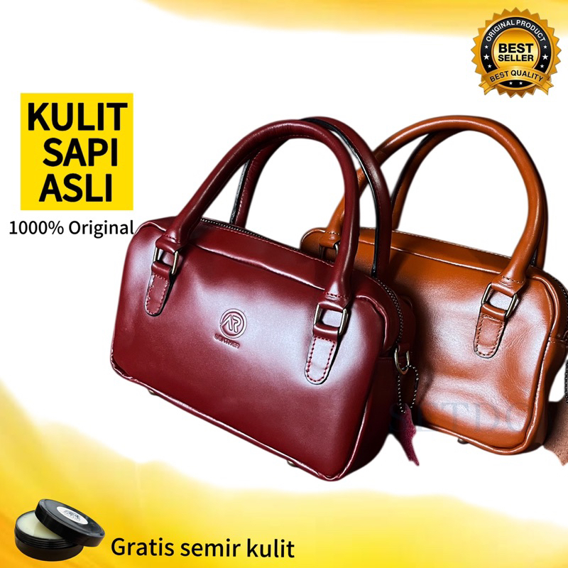 TAS KULIT SAPI 100% ASLI ORIGINAL | Tas wanita perempuan kulit Selempang multifungsi
