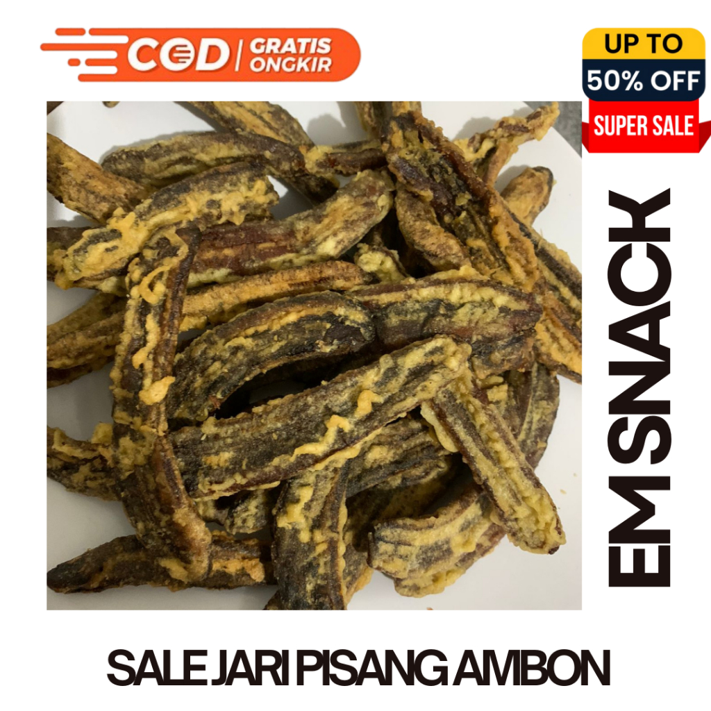 

Cemilan Sale Pisang Ambon| Sale Jari Pisang Ambon 1kg| Kriuk Manis Legit