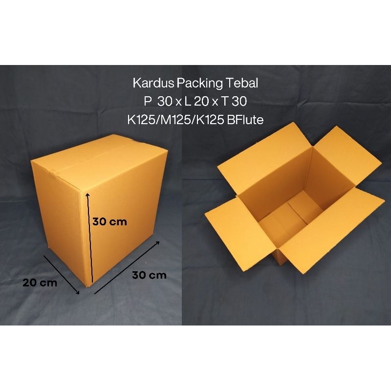

Kardus Packing P 30cm X L 20cm X T 30cm