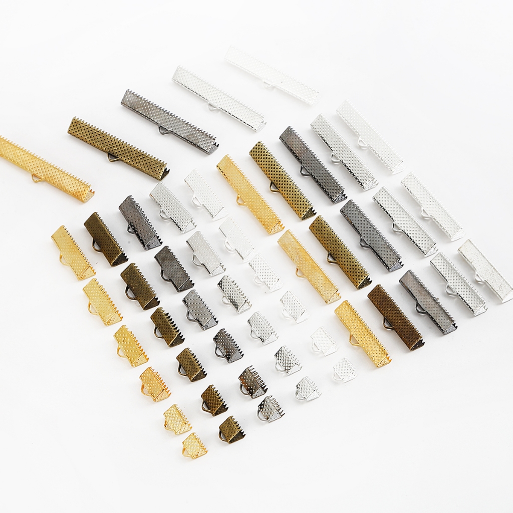 50pcs/lot Tutup Tali Pengait Perhiasan - Untuk Kalung, Gelang, Kulit & Pita - Aksesoris DIY Pembuata