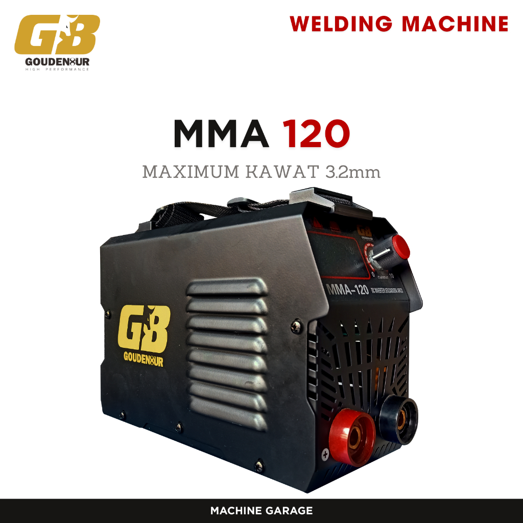 Mesin Las Inverter IGBT MMA 120A 450 Watt Premium - Paket Lengkap Siap Pakai Garansi