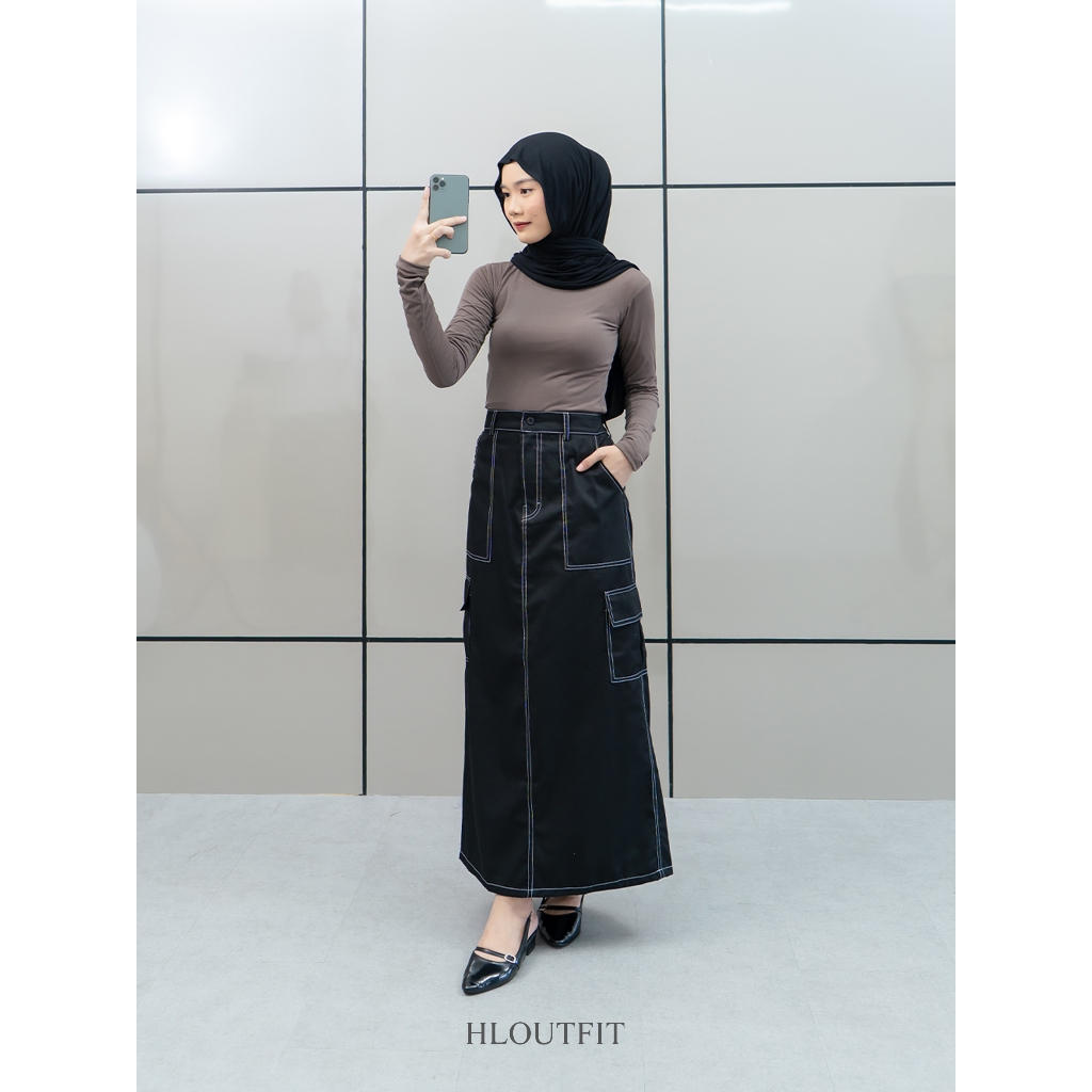 HL Cargo List Skirt Maxi- Rok Cargo List Panjang (H Series)