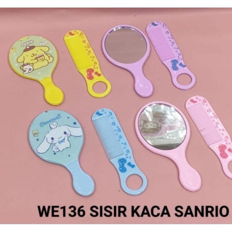 SISIR ANAK KARAKTER SET 2IN1/SISIR RAMBUT ANAK + KACA KARAKTER