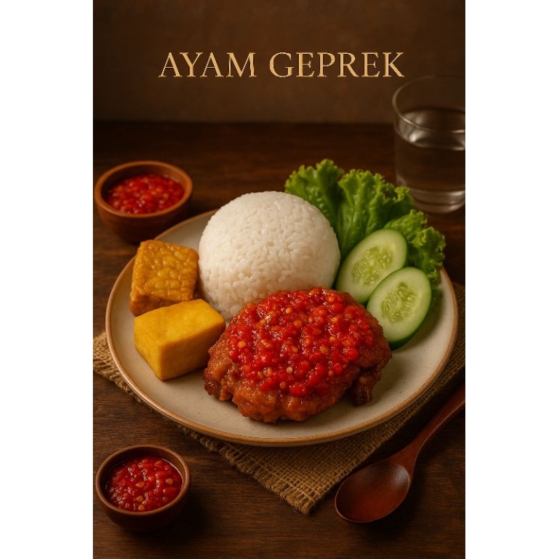 

Nasi Ayam geprek