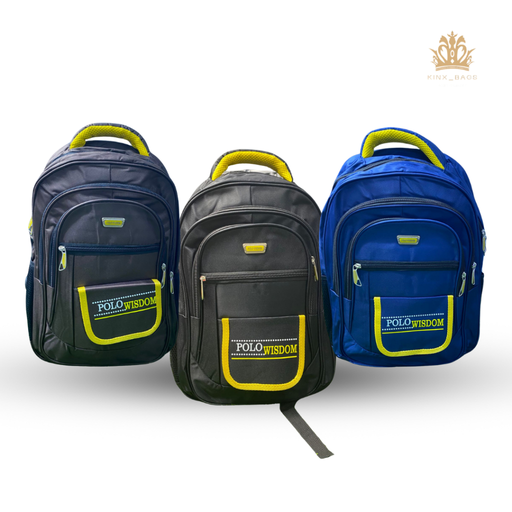776 Ransel Remaja Sport Polo Wisdom – Tas Gendong Pria Wanita High Quality untuk Sekolah & Kerja Bac