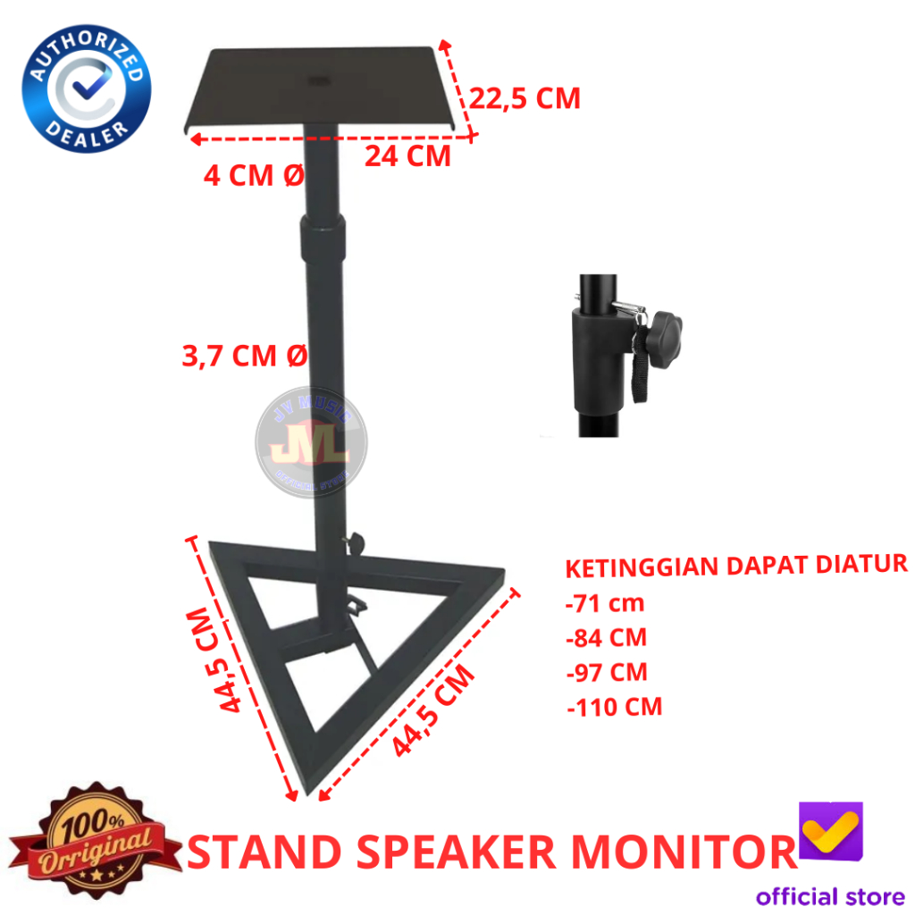 Stand Speaker Full Kaki Besi Stand Speaker Monitor
