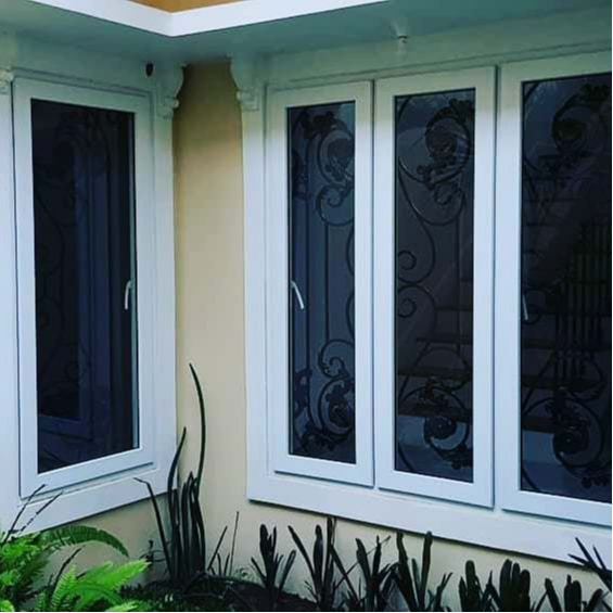 JENDELA UPVC PREMIUM SWING/JUNGKIT/ JENDELA RUMAH HITAM/PUTIH ukuran 60x150/120x150/custom