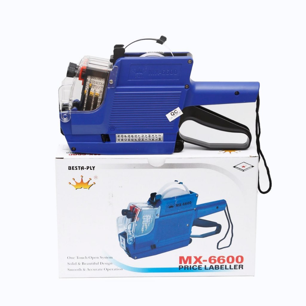 

CORNEL STORE Alat Label Harga 2 Baris 10 Digit Cetak Stiker Expired Huruf Angka MX 6600 Labeller Tool