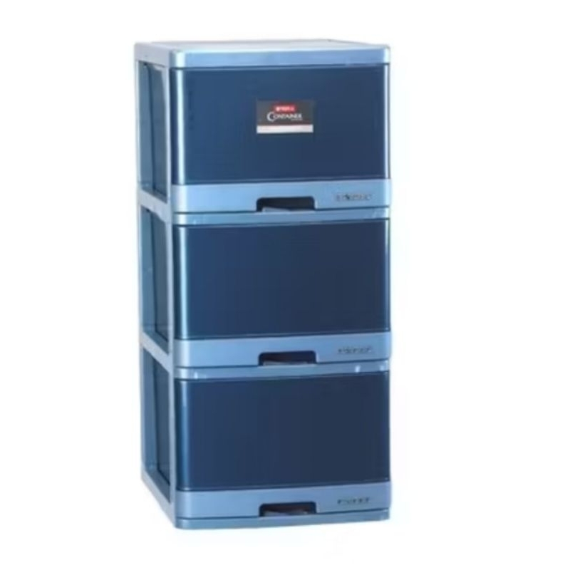 Lemari laci excel susun 3 lion star/Lemari plastik Excel susun 3 lion star/Lemari baju lion star sus