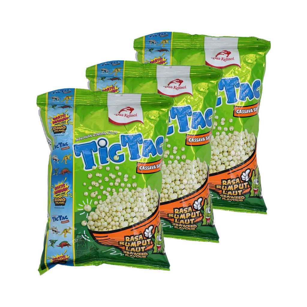 

3pcs Dua Kelinci Tic Tac Rumput Laut 80G