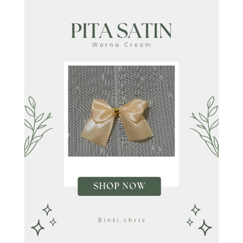 

PITA SOUVENIR SIAP PAKAI/ PITA WARNA CREAM