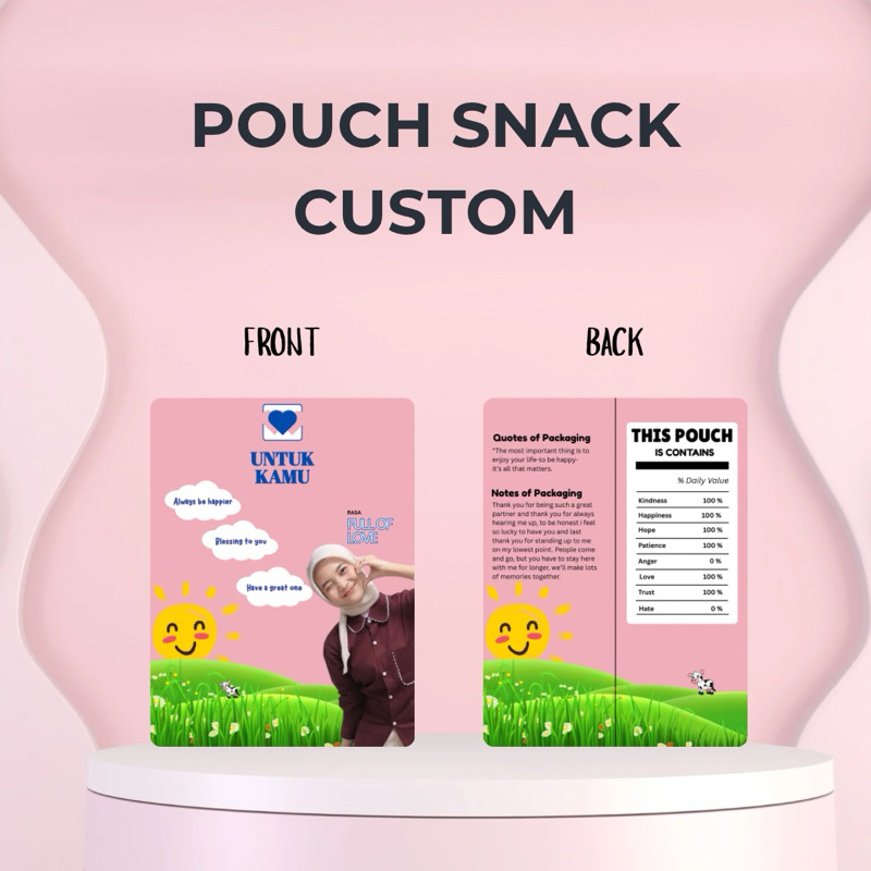 

Snack Custom Foto Teks Bungkus Pouch Jumbo Ala Ultramilk Edition Bungkus Kado Unik