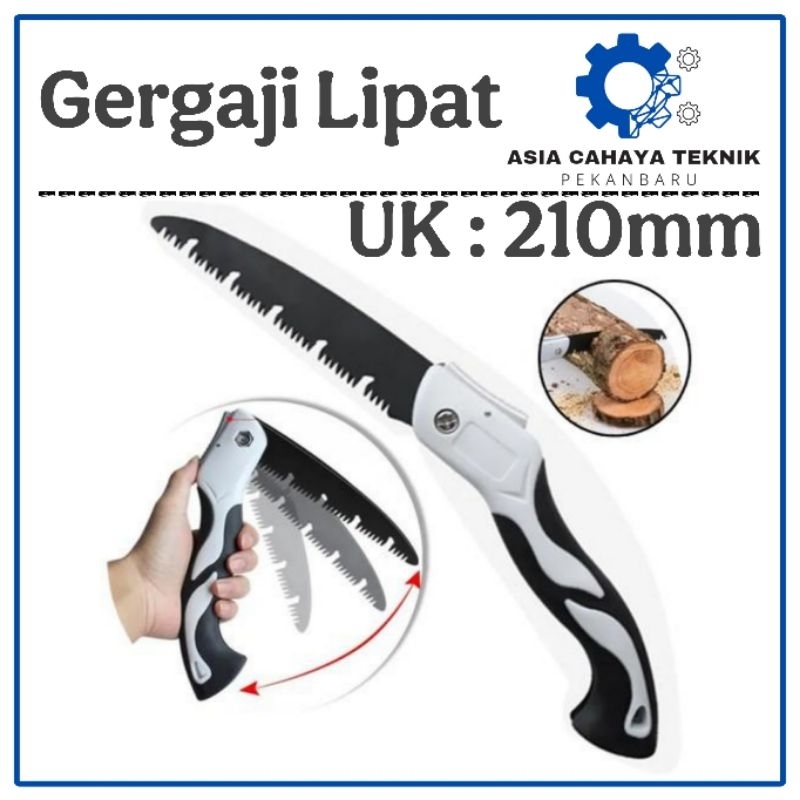 Hand Saw Gergaji Kayu Pohon Lipat Portable Folding Wood Hand Saw 210mm