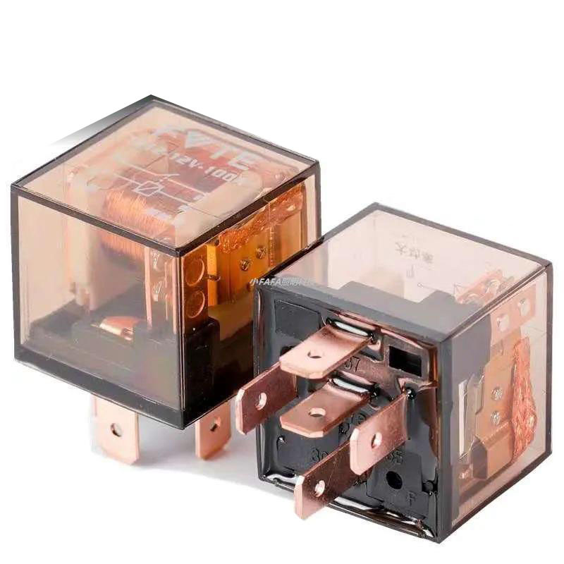 Relay Klakson 4 Kaki 12V 8A 4 PIN Kaki Lampu Tembak Sorot LED Alarm Mobil Motor 4 Kaki 12V 100A 80A