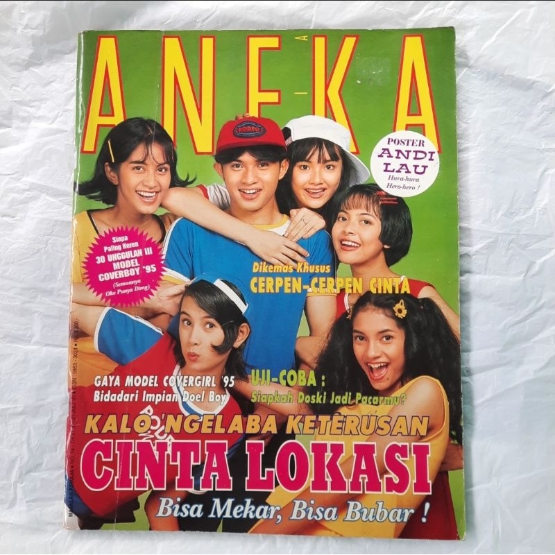 Majalah Aneka Ria Yess 1995 Avianto & Pemenang Cover Girl 1995