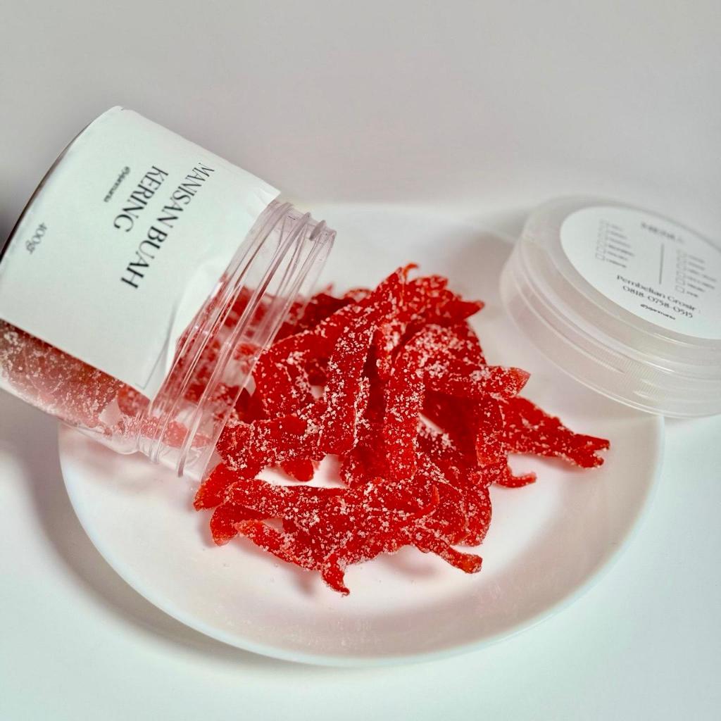 

Manisan Melisu / Batang Nanas Kering Kualitas Premium 200 gram / 400 gram Merah - Hijau - Kuning