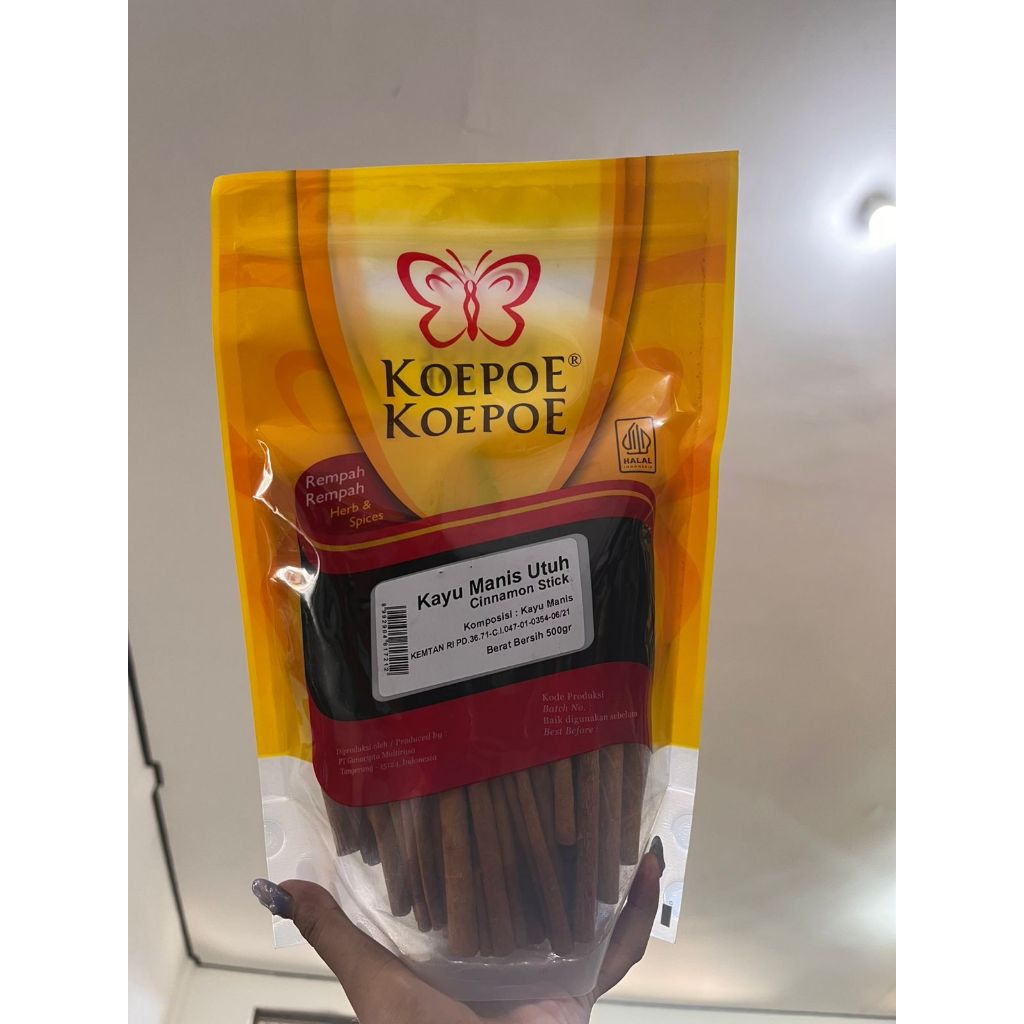 

Cinnamon Stick Koepoe / Kayu Manis Utuh Koepoe - 500 Gram
