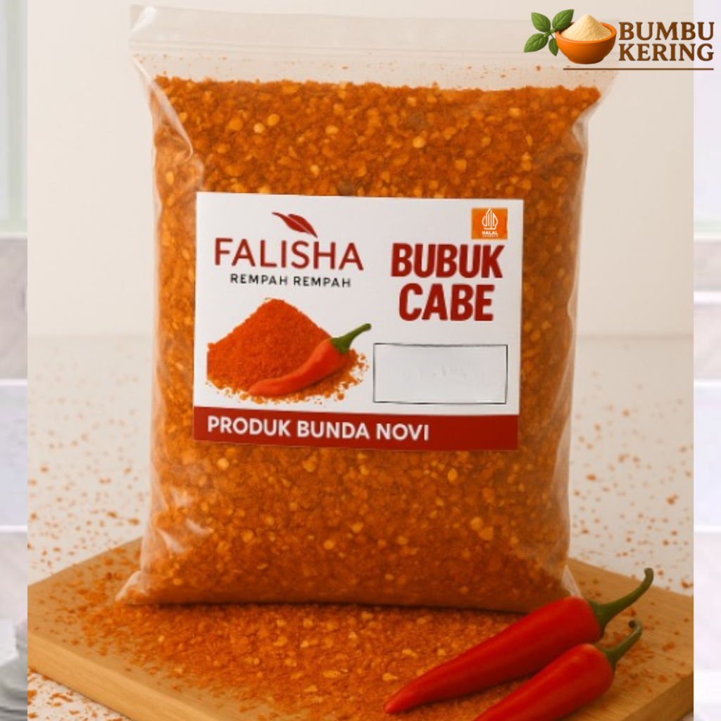 

Bumbu Kering - Cabe Bubuk Kasar 1Kg / Bumbu Dapur Rempah Cabai Giling Asli