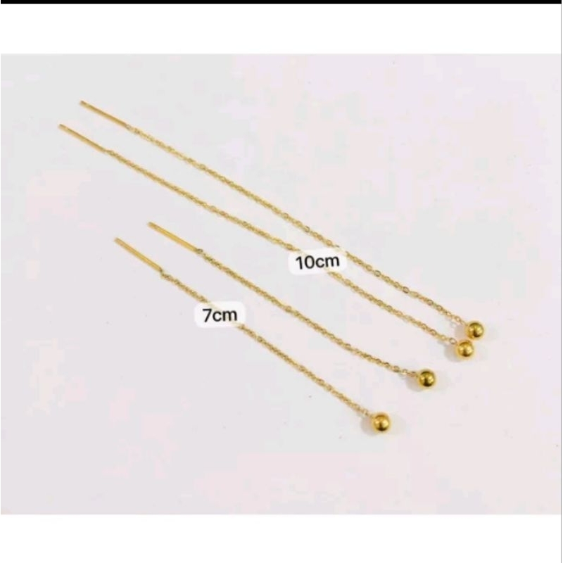 anting titanium. panjang dan pendek