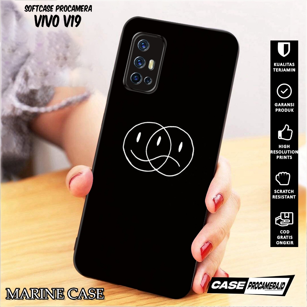 Case VIVO V19 BLCK VIVO V19 Hp - Casing Hp  - Case Hp - Case Terbaru - Case Terlaris - Softcase - So