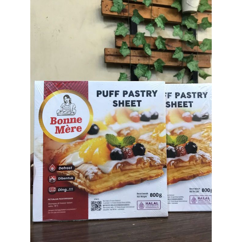 

Puff pastry Sheet Bonne Mere / puff pastry Halal Mui 800 gram