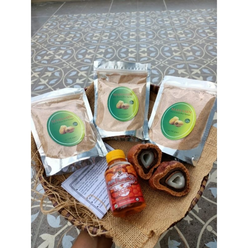 3 serbuk Zuriat Mahasin free Madu mahasin + zuriat belah