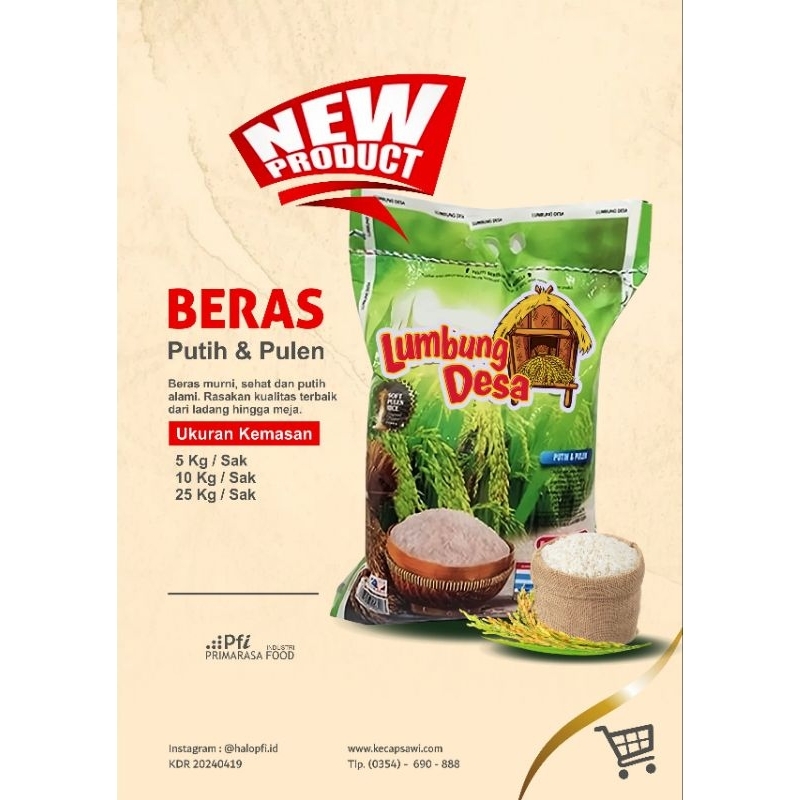

Beras Premium Lumbung Desa 5kg PROMO
