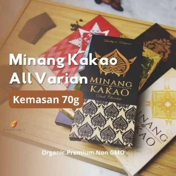 

Minang Kakao Premium Organic Cocholate 70g/ Coklat Bar Premium Organik