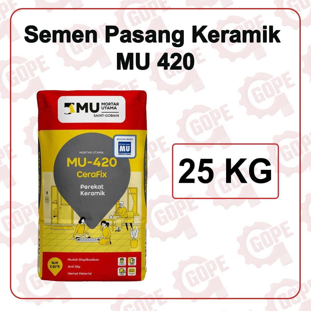 MU 420 Mortar Utama Semen Pasang Keramik Kemasan Sak 25 kg