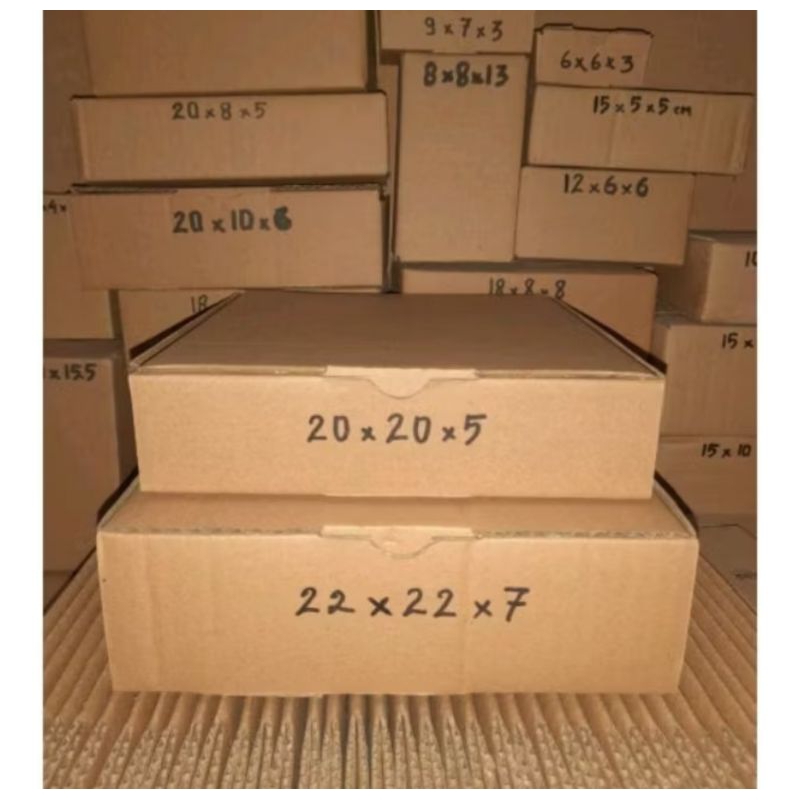 

Kardus Die Cut Ukuran 20 X 20 X 5 / 22 X 22 x 7 - Bahan Baru dan Tebal