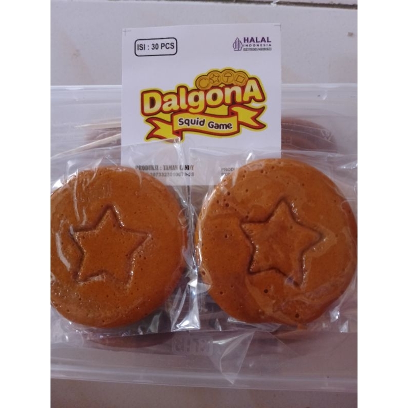 

PERMEN DALGONA SQUID GAME ISI 30 PCS