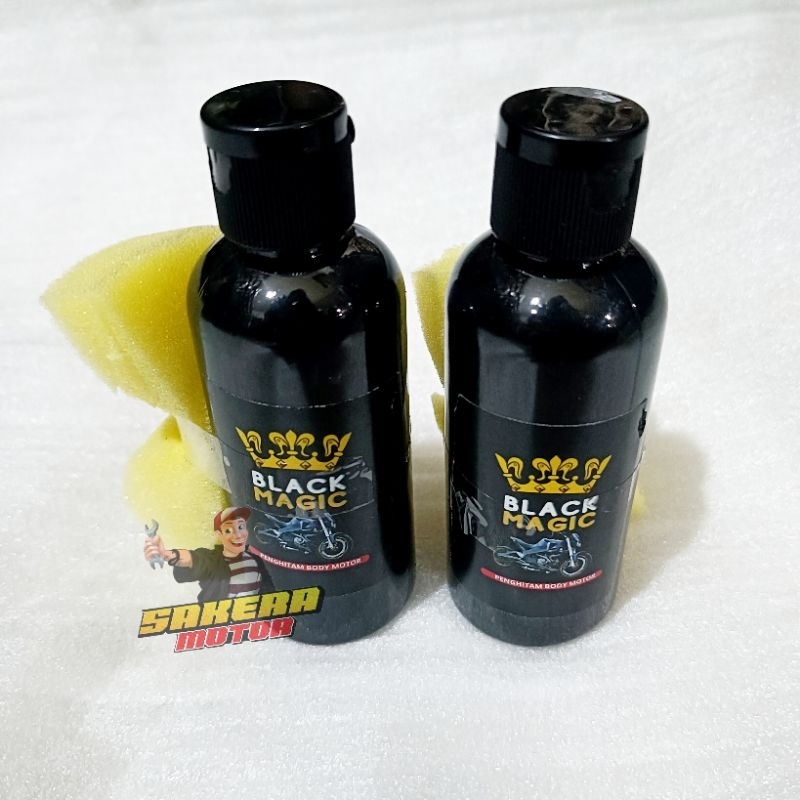 black magic menggilap motor/penghitam body motor